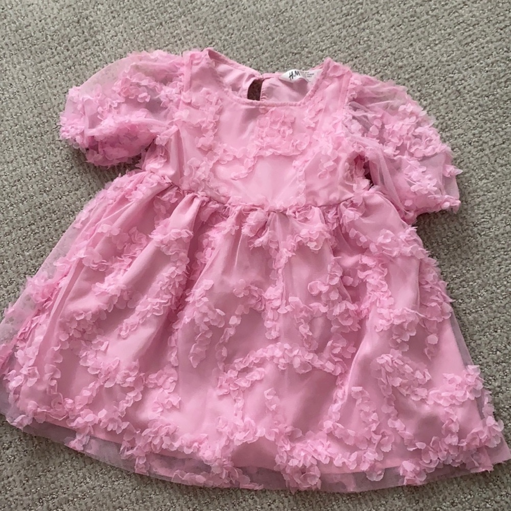 H&M Bubble Gum ruffle toddler dress